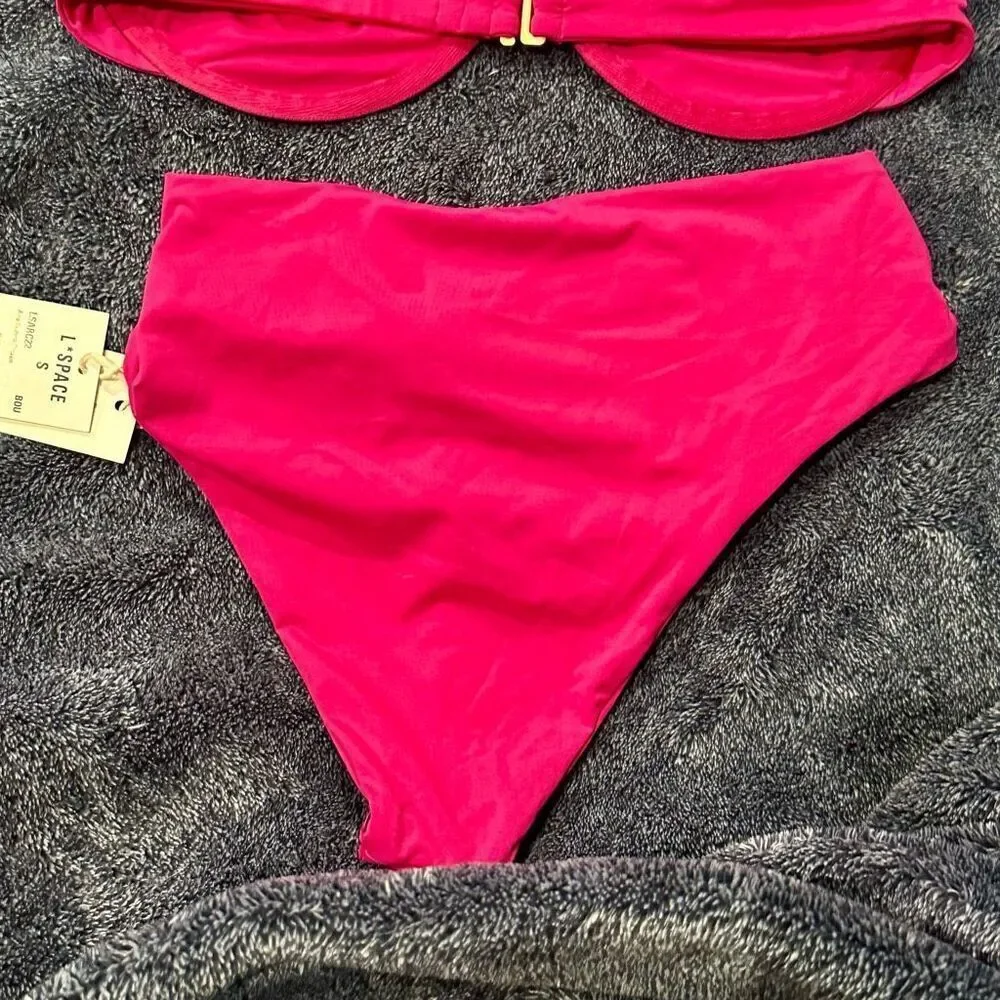 L Space NWT size S bikini Arlo Bottom Bougainvillea color